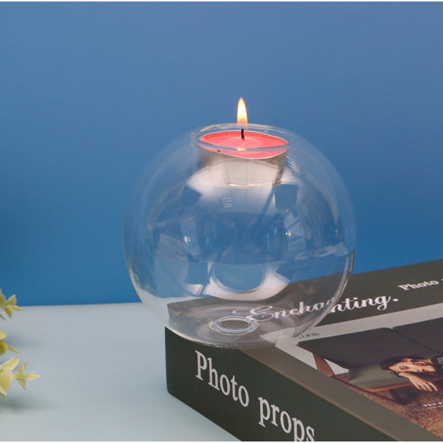 Bubble Glass Candle Holder