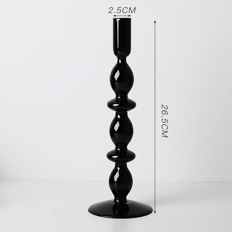 Tall Glass Candle Holders