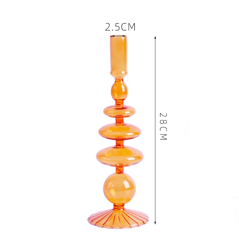 Tall Glass Candle Holders