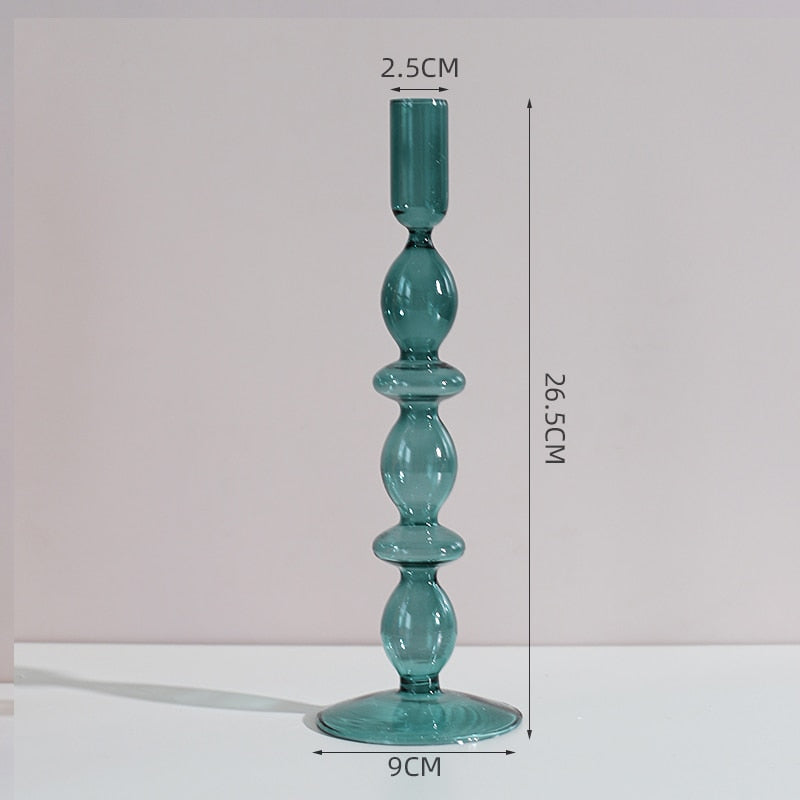 Tall Glass Candle Holders