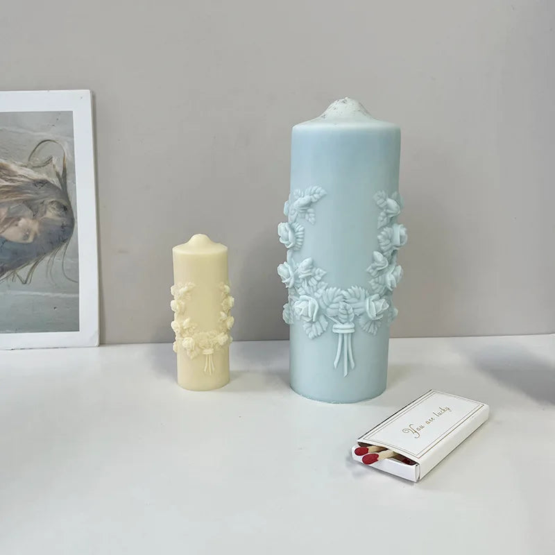 Silicone Bouquet Scented Pillar Candle Mould