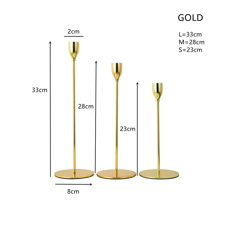 Metal Tall Candle Holders