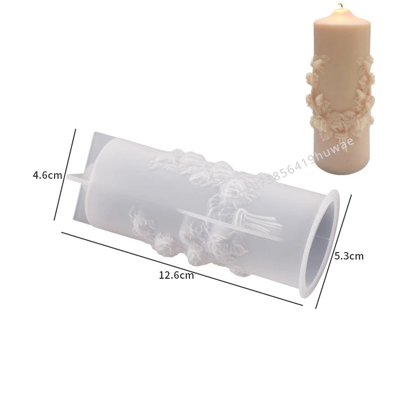 Silicone Bouquet Scented Pillar Candle Mould