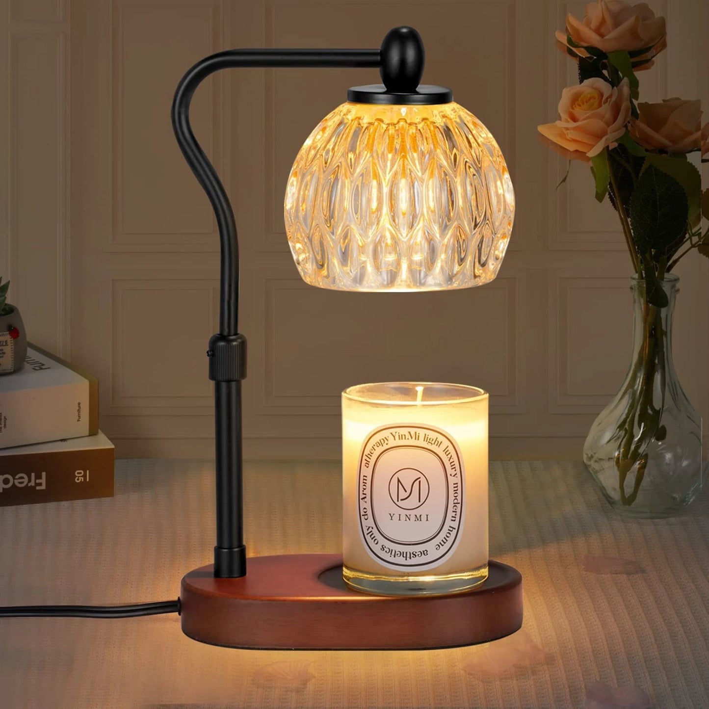 Adjustable Candle Warmer Lamp With Timer Dimmer