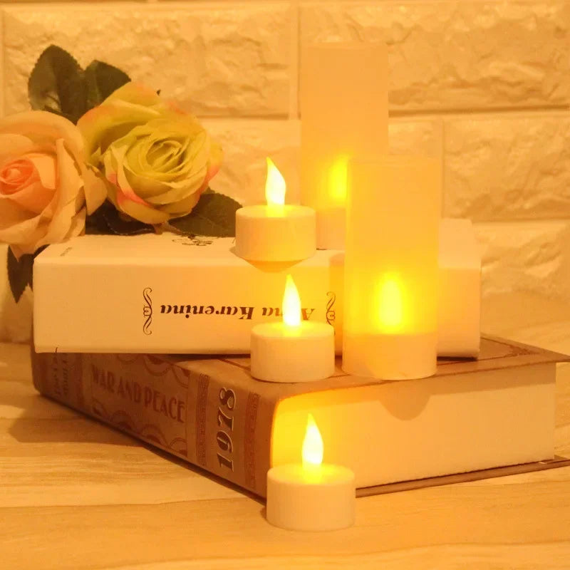 12pcs Rechargeable Led Flameless Candle Tea Lights