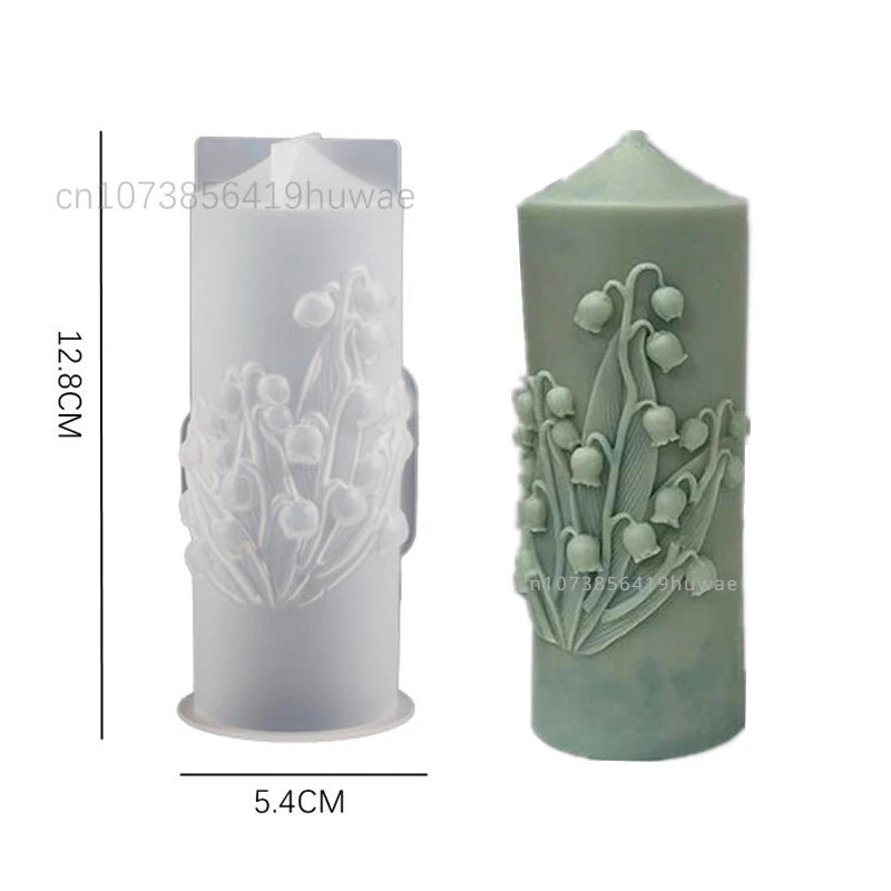 Silicone Bouquet Scented Pillar Candle Mould