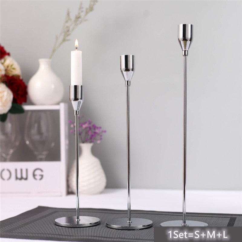 Metal Tall Candle Holders