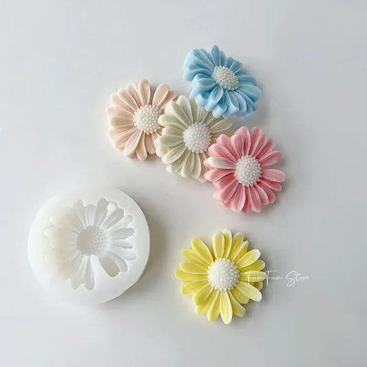 Silicone Daisy Candle Mould