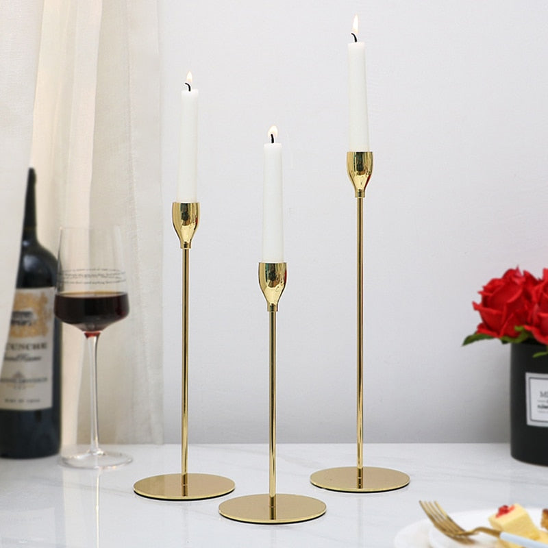 Metal Tall Candle Holders